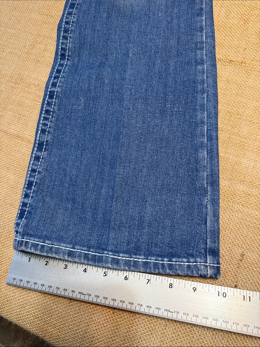 Maurices Women's Faded Blue Flare Jeans - Picture 6 of 7
